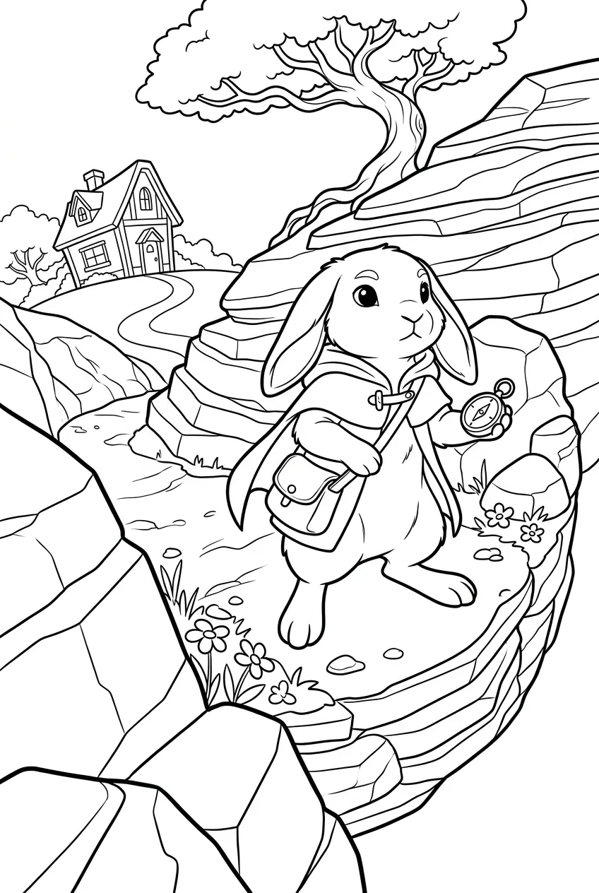 Example coloring page for the Arc shot prompt