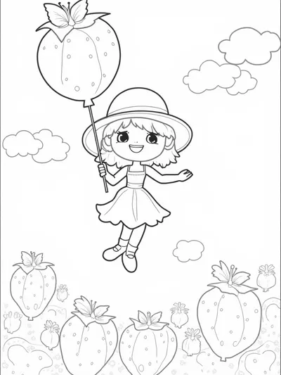 Strawberry Shortcake balloon adventure