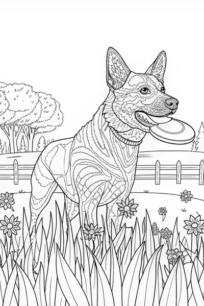 Loyal German Shepherd Coloring Page