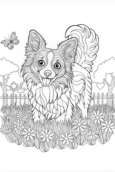Loyal Collie Coloring Adventure