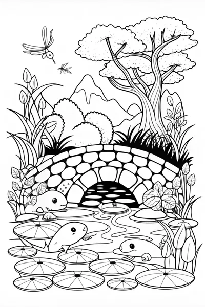 Axolotl’s Serene Pond Adventure