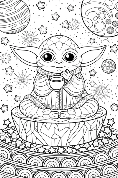 Baby Yoda’s cosmic tea time