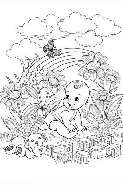 Baby’s Colorful Exploration Adventure