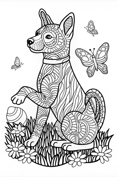 Basenji Coloring Page