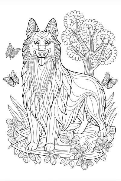 Lassie the Sheltie Coloring Page
