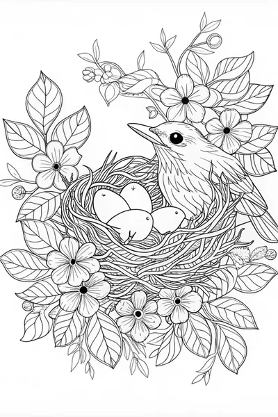 Blue Jays Feeding Their Chicks in Spring