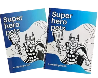 Printed personalized coloring book