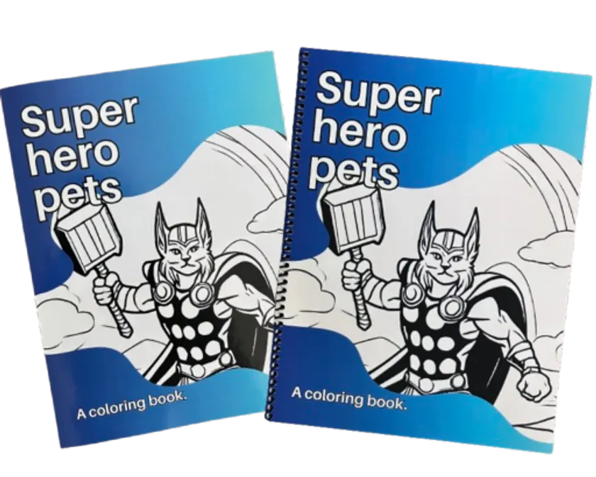 Custom coloring book example