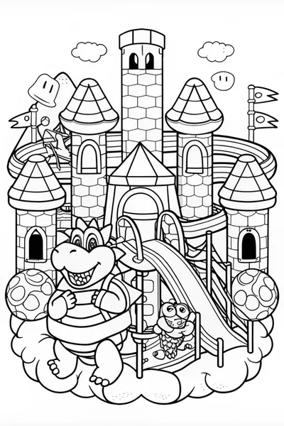 Bowser the Koopa King Coloring Page