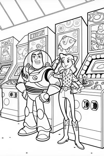 Buzz Lightyear Adventure Coloring Page