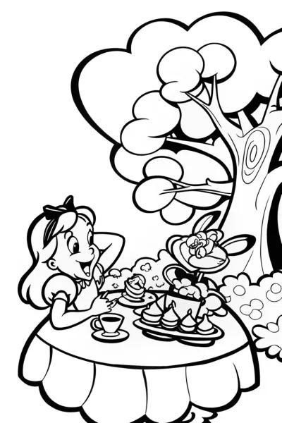 Alice’s Whimsical Tea Party Adventure