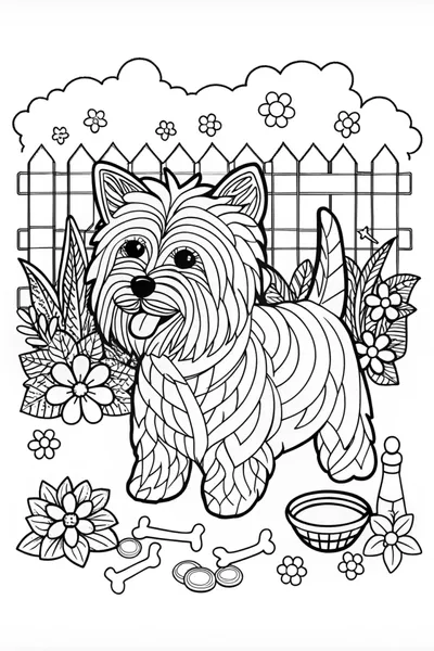 Westie Pup in a Garden