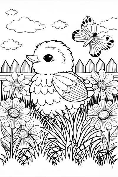 Chicken Coloring Fun