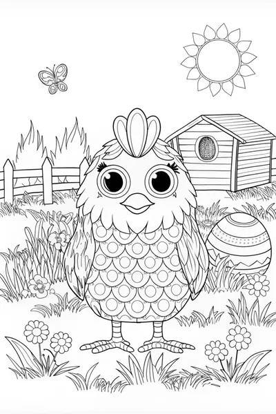 Rooster Coloring Adventure