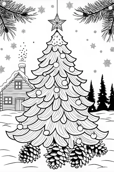 Christmas Tree in a Winter Wonderland