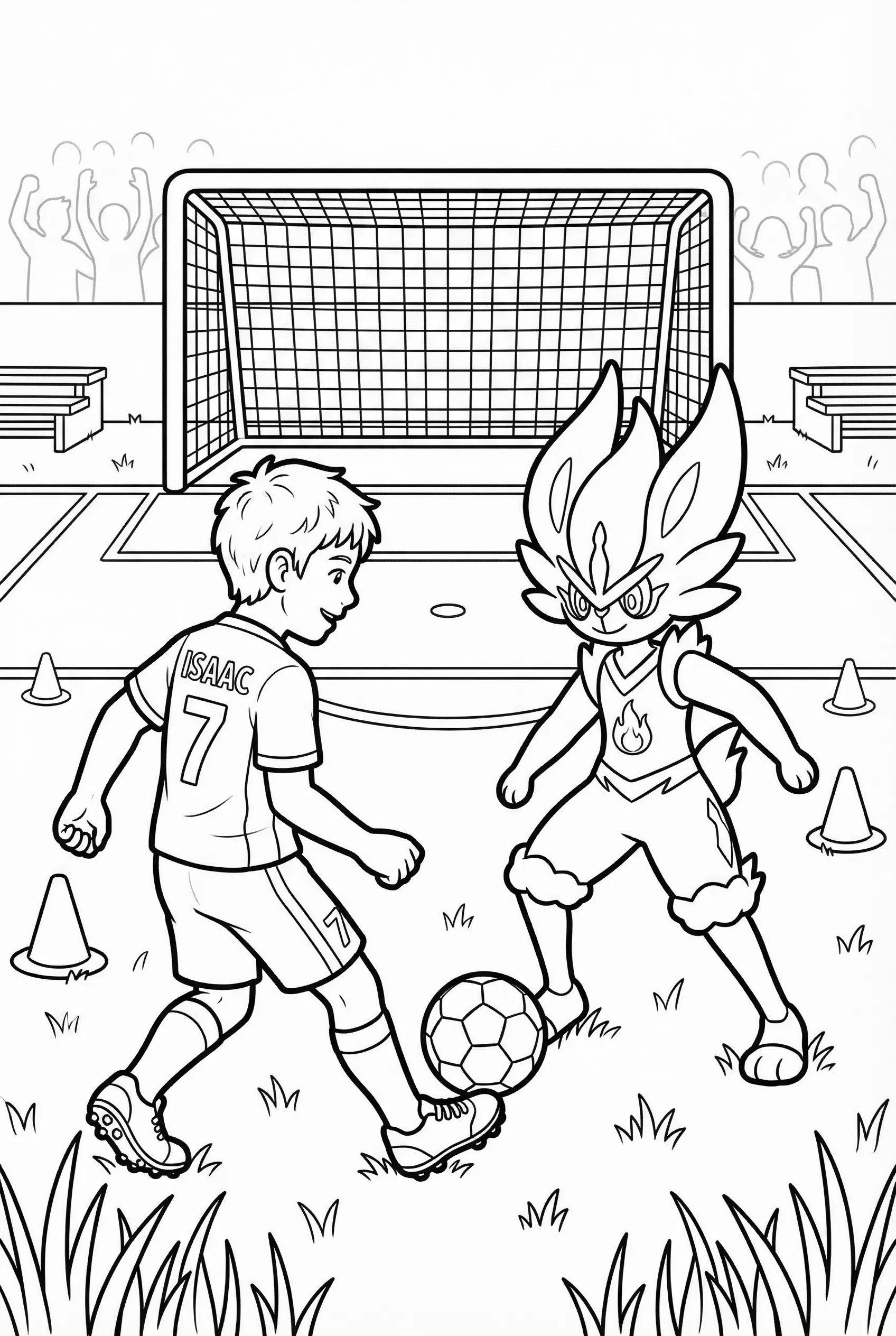 Single non human character shown in detailed style