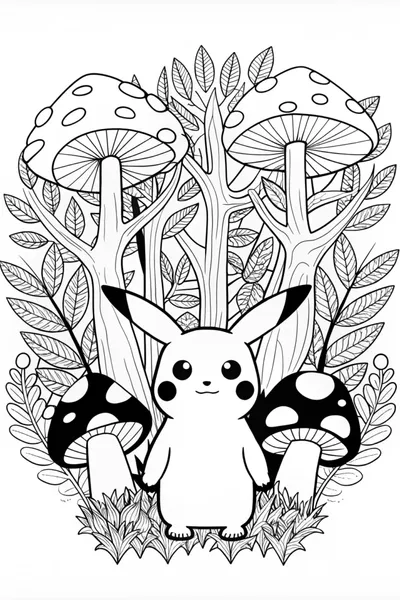 Pikachu Coloring Adventure