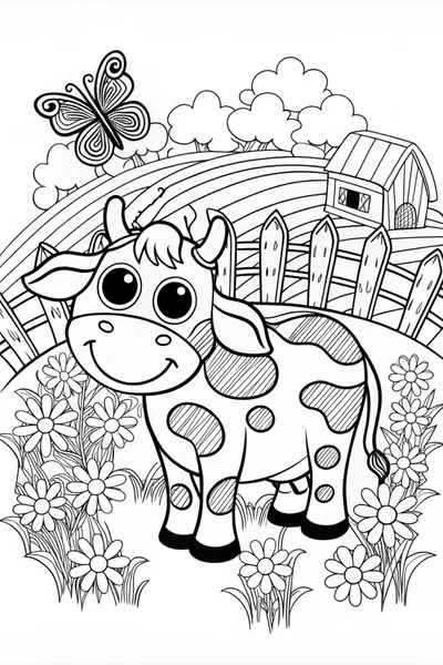 Majestic Bull Coloring Page