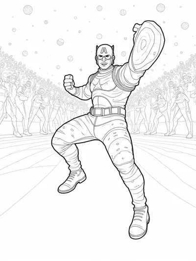 Captain America at the Galactic Championship