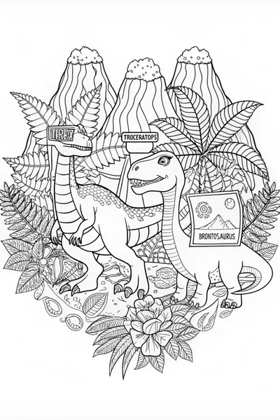 Decorative Dinosaur Adventure