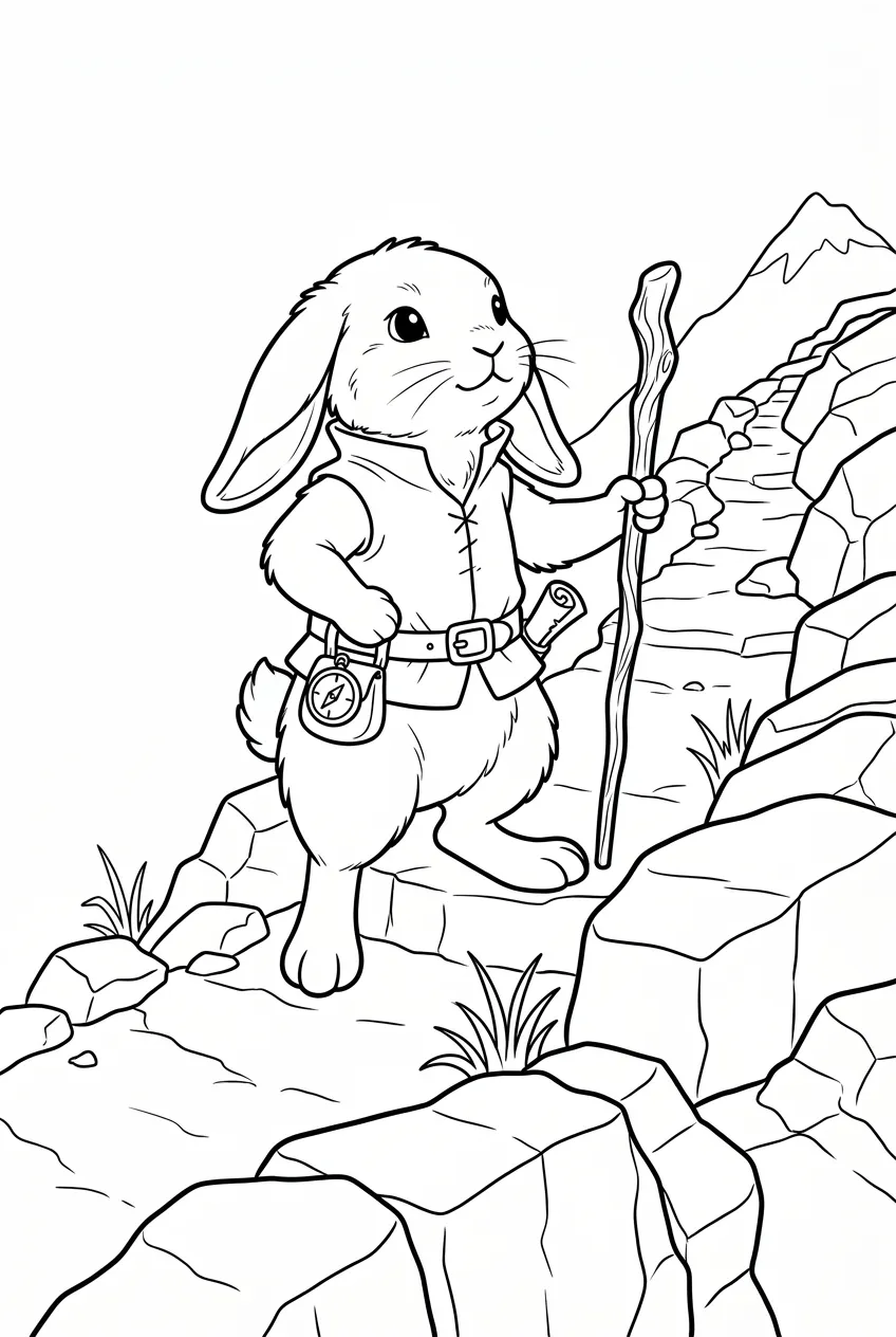 Example coloring page for the Diagonal angle prompt