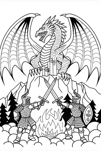 Epic Battle with the Ferocious Dragon