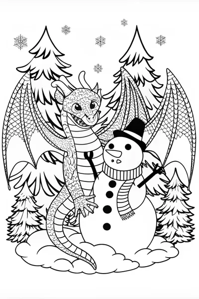Dragon’s Magical Quest Coloring Page