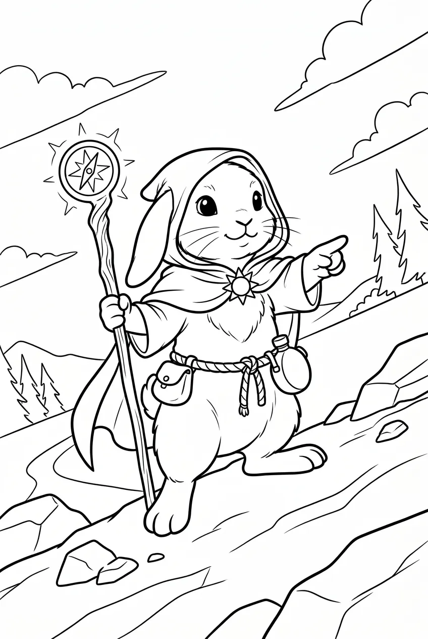 Example coloring page for the Dutch angle prompt