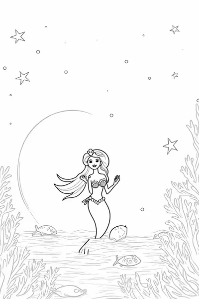 Little mermaid at the starfish festival