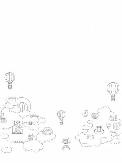 Thanksgiving in a hot air balloon bazaar