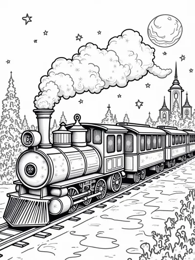 Halloween time-traveling train adventure