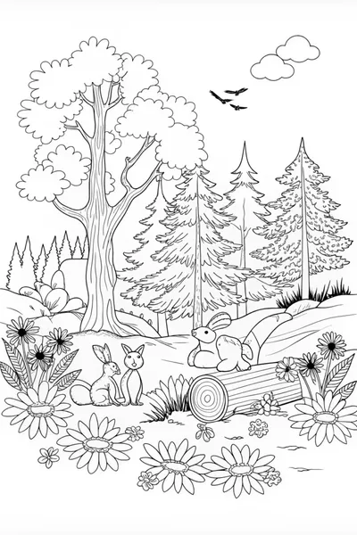 Enchanting Woodland Scene