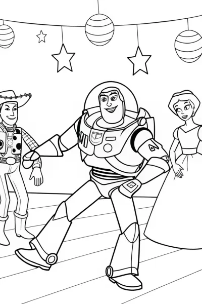 Buzz Lightyear dance party