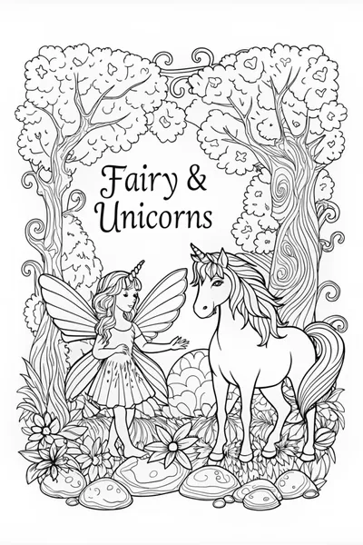 Fairy and Unicorn’s Magical Encounter