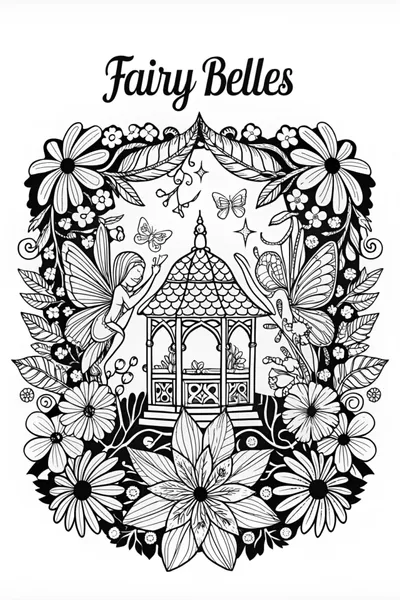 Fairy Belle’s Enchanted Garden Coloring Page