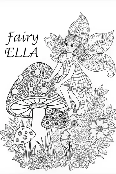 Fairy Ella on a Mushroom Adventure