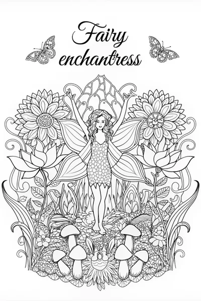 Fairy Enchantress in a Magical Garden