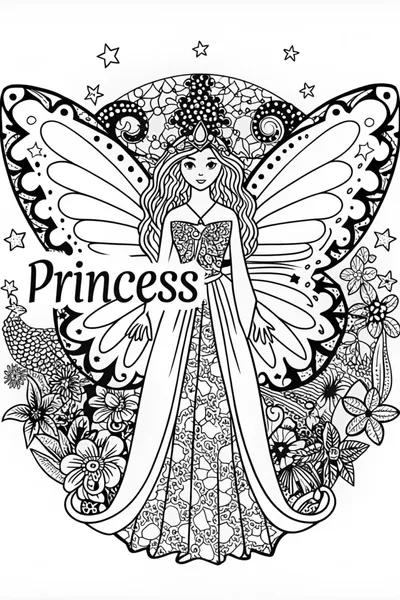 Fairy Princess Coloring Page