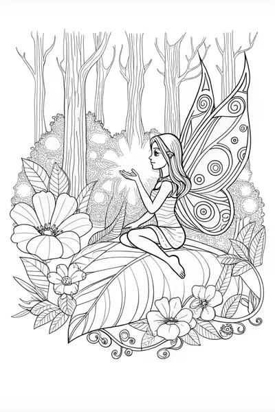 Fairy with a Glowing Crystal