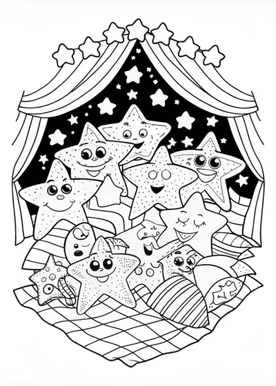 Stargazing with Friends on a Magical Night