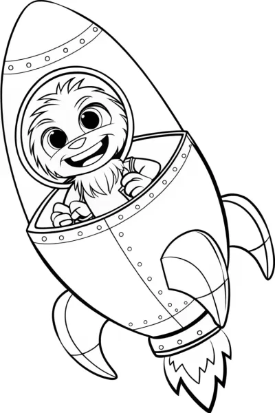 Huggy Wuggy in a poppy rocket