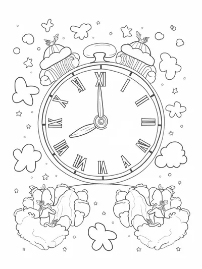 Rainbow timekeeper’s clock