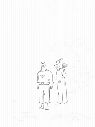 Batman in a magical clock workshop