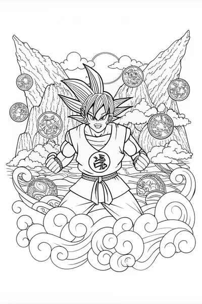 Goku Super Saiyan Coloring Page