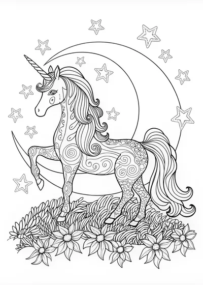Unicorn’s Moonlit Valley Adventure