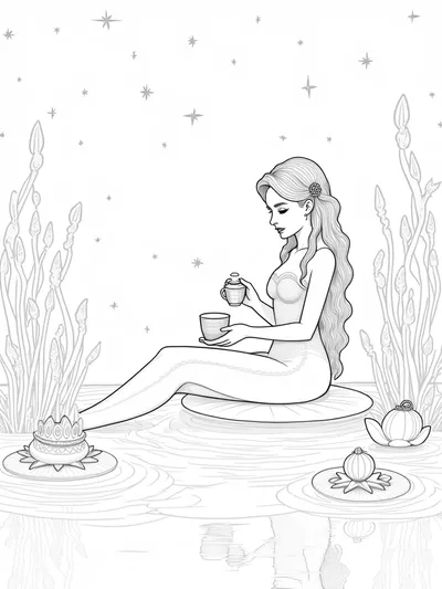 Mermaid tea ceremony
