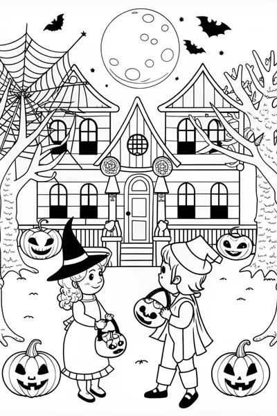Halloween Night: Trick-or-Treat Adventures