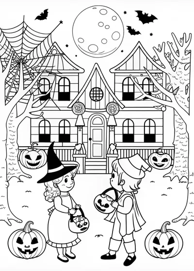 Halloween Night: Trick-or-Treat Adventures
