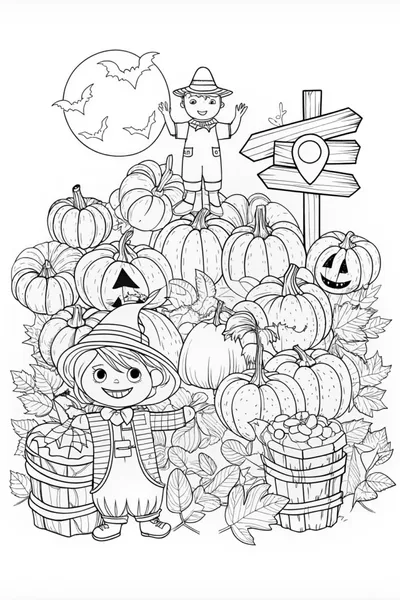 Halloween Pumpkin Patch Fun