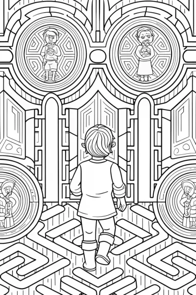 Goku’s mirror maze adventure